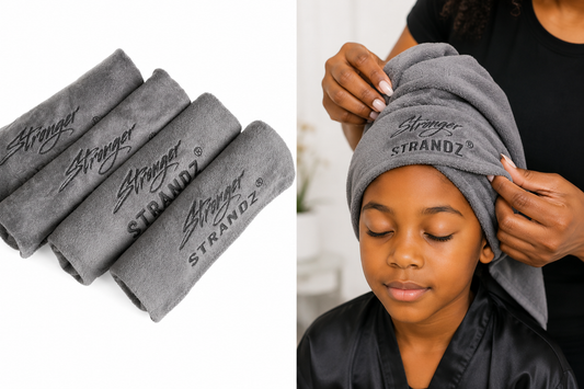 Stronger StrandZ Hair Towel for Curly, Coily, Texture Hair